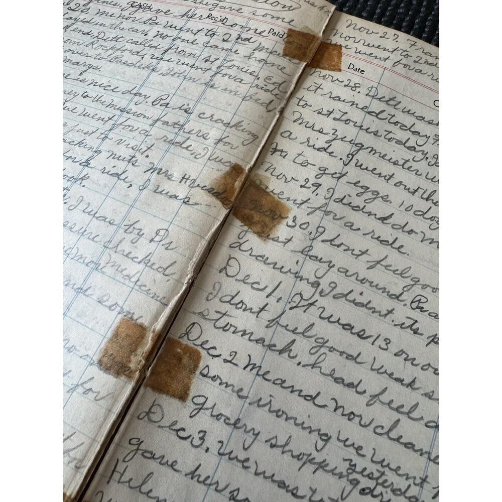 Vintage Diary Lot 1957 1964 Lot of 2 Journals Handwritten Ephemera Paper READ - Picture 10 of 15